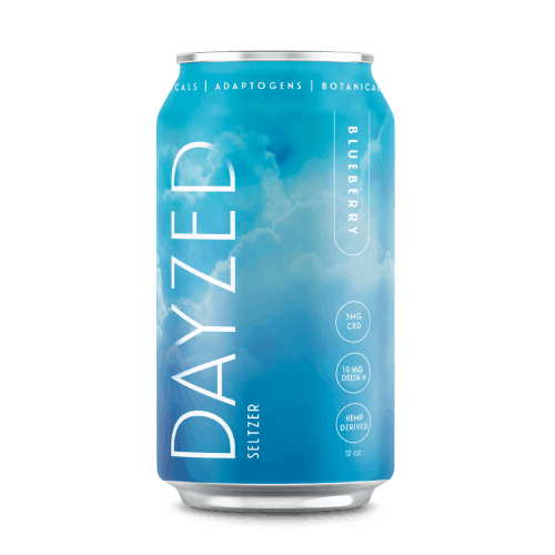 Dayzed Blueberry 10 mg THC + 5 mg CBD seltzer - 4pack